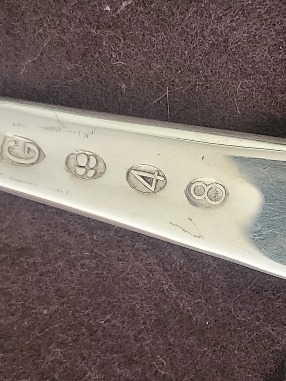 Silverplated Georgian Pattern Salad Fork & Serving Spoon From Gerity